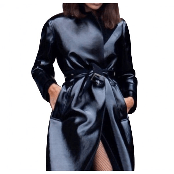 Selina Kyle The Batman 2022 Zoë Kravitz Leather Coat