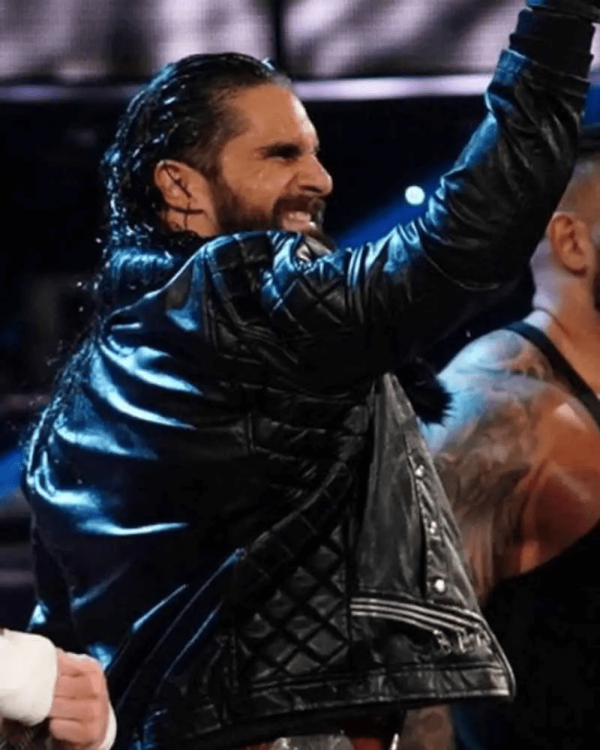 Seth Rollins Leather Jacket - Image 4