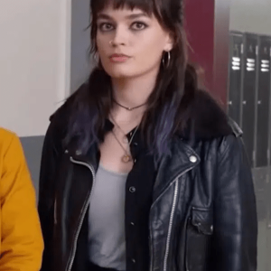 Sex Education S03 Maeve Wiley Leather Jacket