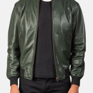 Shane Green Bomber Leather Jacket