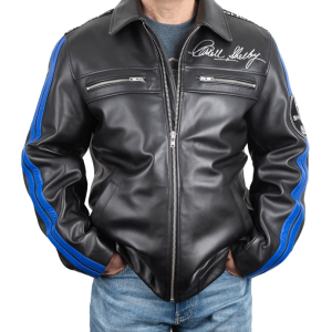 Shelby Racing Stripes Leather Jacket