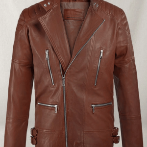 Shotgun Tan Motorcycle Leather Jacket
