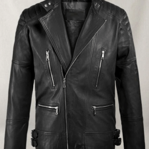 Shotgun Vintage Black Biker Leather Jacket