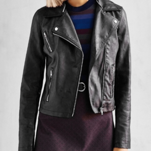 Silence + Noise Vegan Leather Jacket