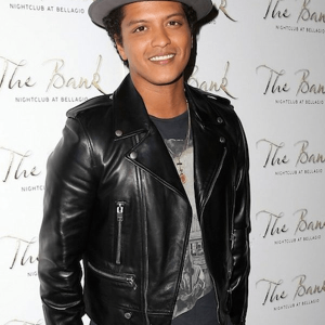 Singers Bruno Mars Billboard 2013 Leather Jacket