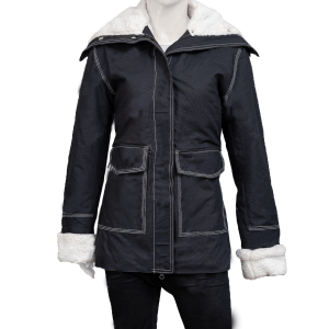Sloane Holidate Shearling Trim Jacket