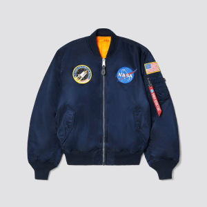 Space Shuttle Mission Nasa Ma 1 Bomber Satin Jacket