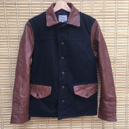 Street Fashion Cotton & Leather Sleeve Light Jacket