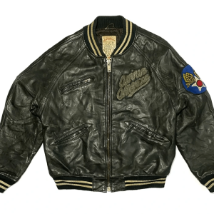 Stunning Avirex Track Field Bomber Leather Jacket