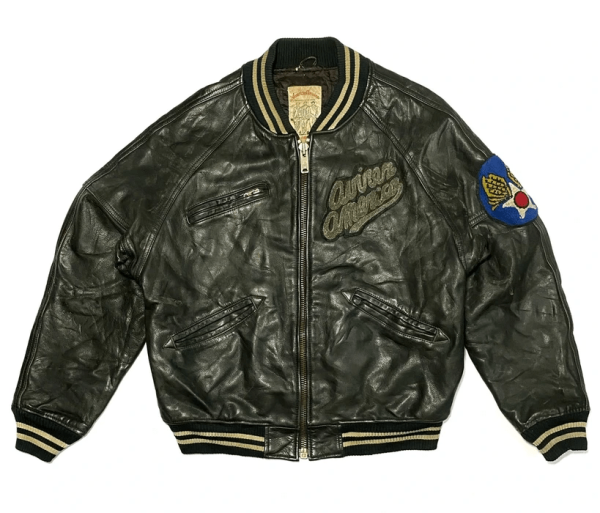 Stunning Avirex Track Field Bomber Leather Jacket