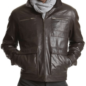 Stylish Vintage Moto Leather Jacket