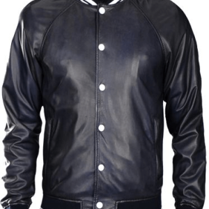 Star Singing Justin Bieber Bomber Leather Jacket