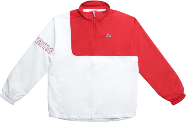 Supreme Lacoste Red Track Cotton Jacket