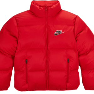 Supreme Nike Red Puffy Jacket