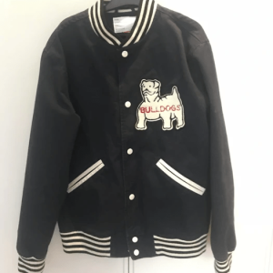 Supreme Printed Bulldog Varsity Wool Jacket