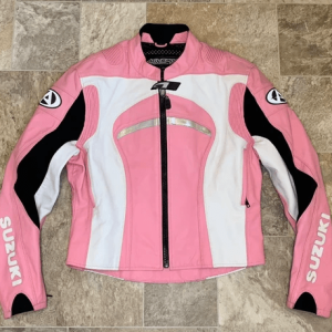 Suzuki Vintage Pink Leather Jacket