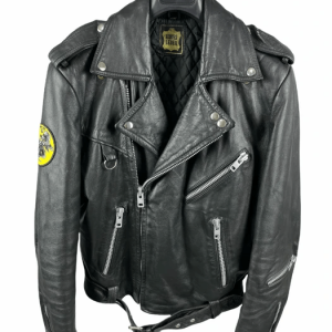Swiss Vintage Motorcycle Biker Leather Jacket