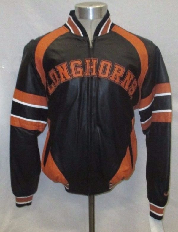 Texass Longhorn Ncaa Leather Jacket