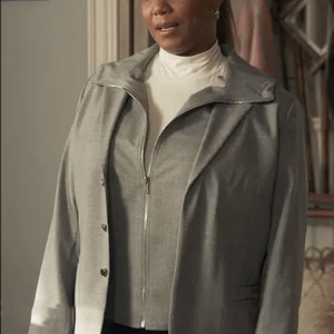 The Equalizer Robyn Mccall Hooded Cotton Blazer