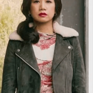 The Equalizer So2 Liza Lapira Suede Leather Jacket