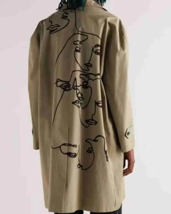 The Equalizer S03 Queen Latifah Print Trench Coat