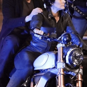 The Matrix 4 Carrie Anne Trinity Black Leather Motorcycle Jacket