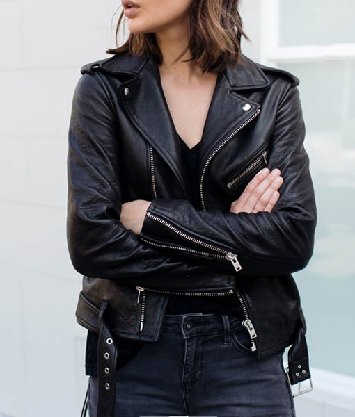 The Menu 2022 Anya Taylor-joy Black Leather Jacket - Panther Jackets