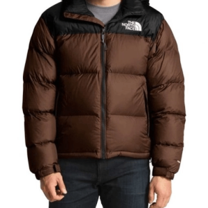 The North Face Brown Puffer Hooded Jacket