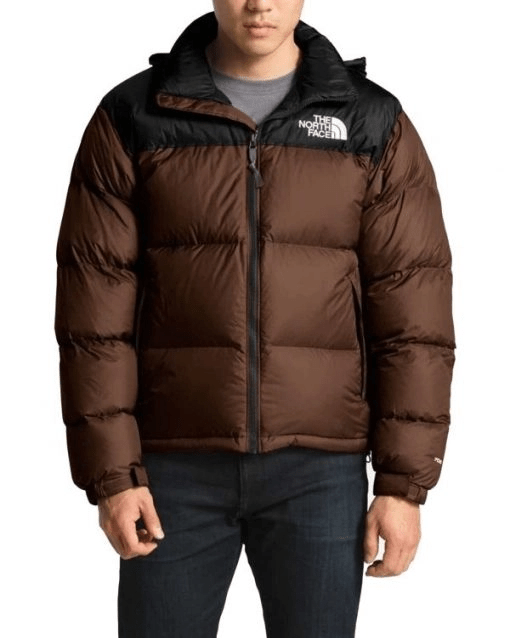 The North Face Brown Puffer Hooded Jacket