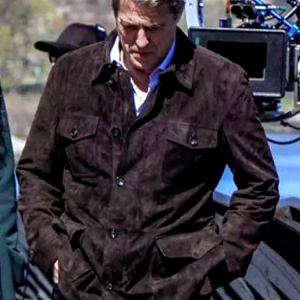 The Undoing Hugh Grant Suede Leather Jacket