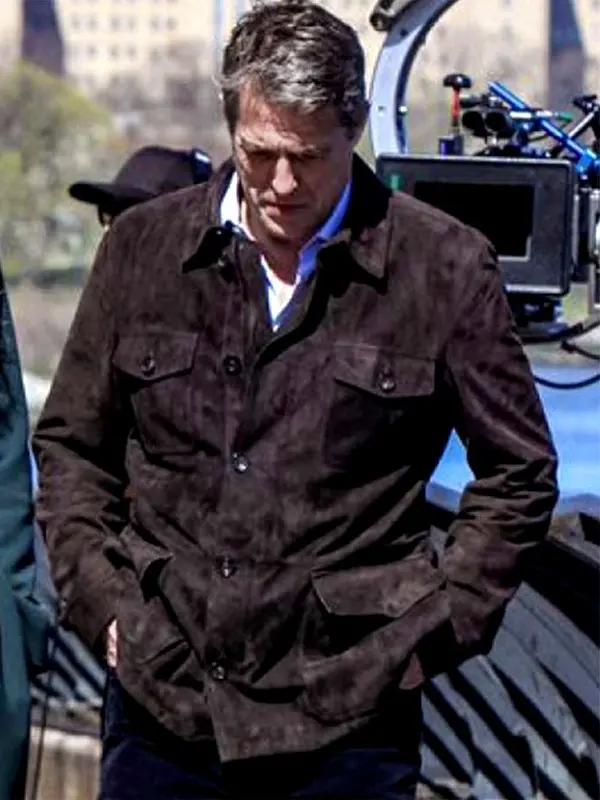 The Undoing Hugh Grant Suede Leather Jacket