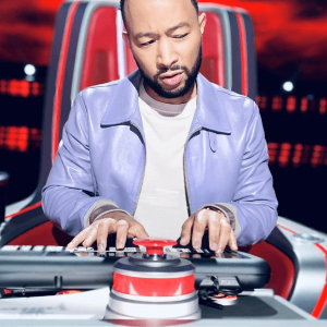 The Voice John Legends Purple Leather Jacket