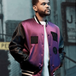 The Weeknd Hm Purple Varsity Jacket