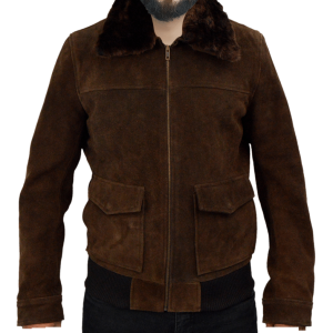 Three Days To Kill Ethan Runner Kevin Costner Suede Leather Jacket