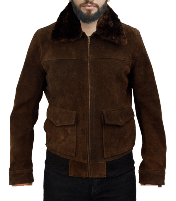 Three Days To Kill Ethan Runner Kevin Costner Suede Leather Jacket