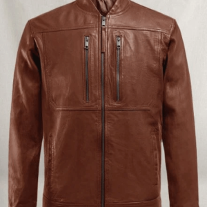Thunder Storm Vintage Tan Motorcycle Leather Jacket