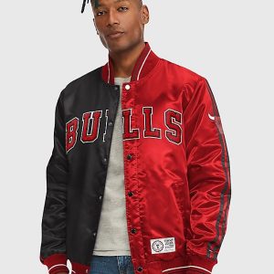 Tommy Jeans And Nba Chicago Bulls Varsity Jacket