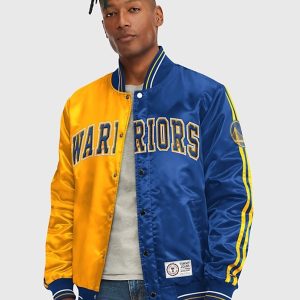 Tommy Jeans And Nba Golden State Warriors Varsity Jacket