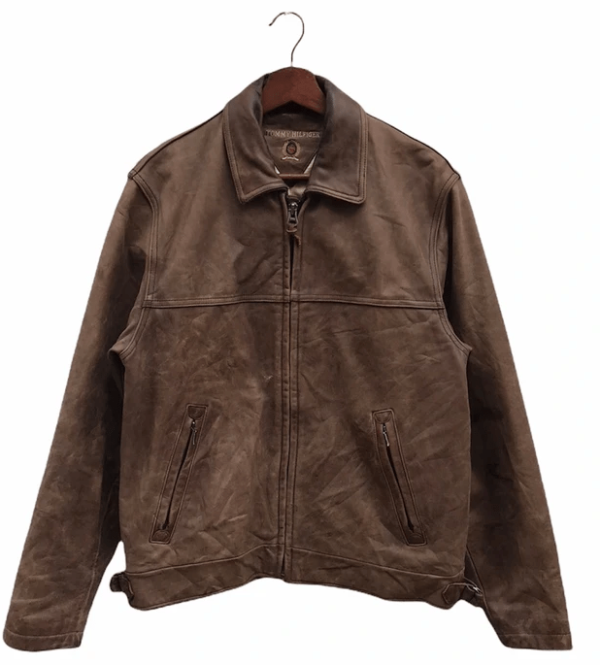 Tommy Vintage Brown Leather Jacket