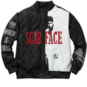 Tony Montana Scarface Bomber Leather Jacket