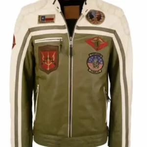 Top Gun Biker Leather Jacket