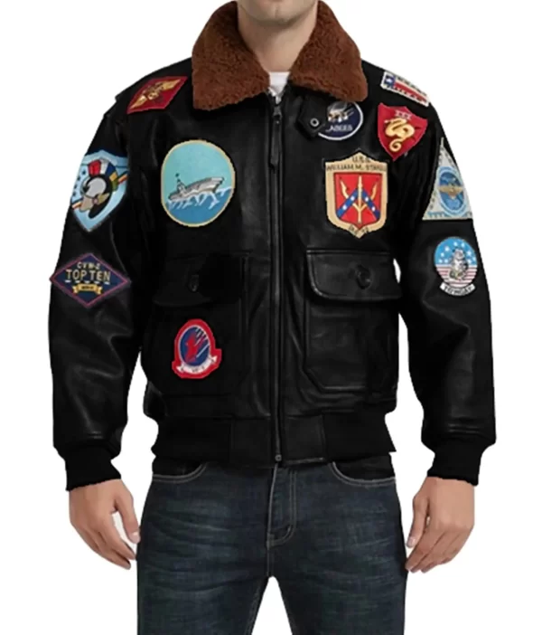 Top Gun Tom Cruise Bombers Leather Jacket
