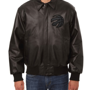 Toronto Raptors Bomber Leather Jacket