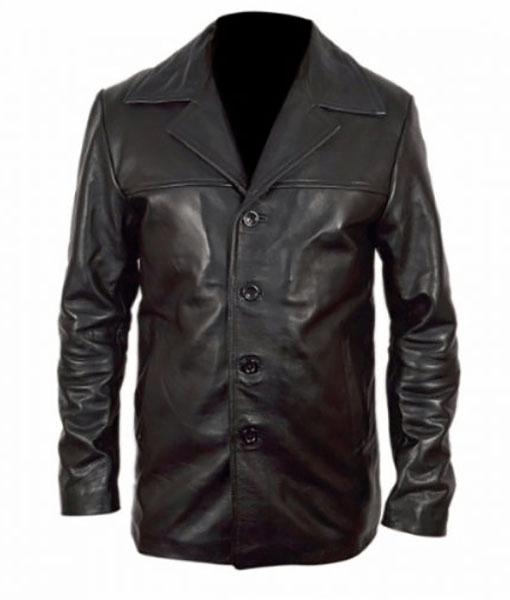 Training Day Alonzo Black Leather Coat