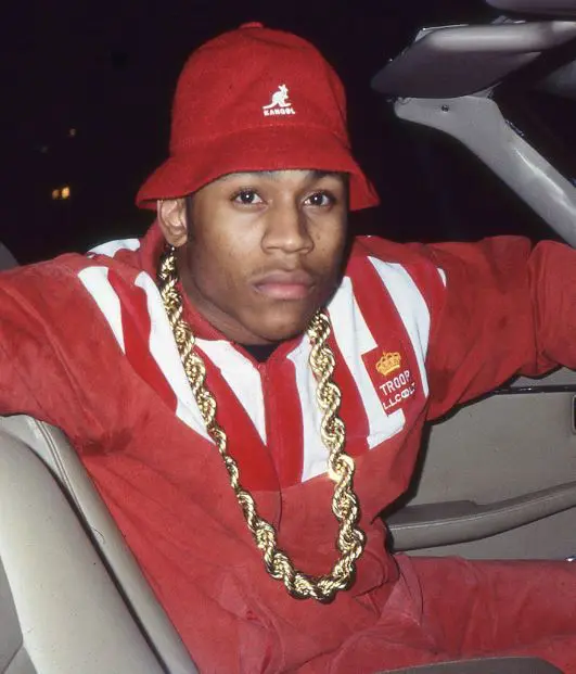 Troop Champion LL Cool J Red Bomber Leather Jacket