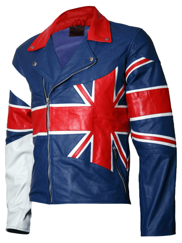 Uk Union England Flag Leather Jacket