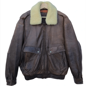Unknown Destination Bomber Leather Jacket