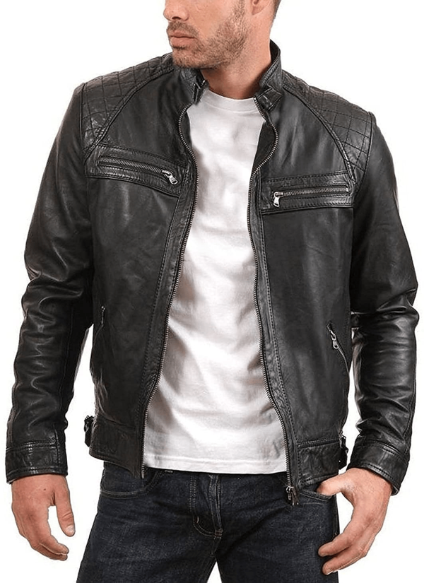Urban Cafe Racer Leather Jacket