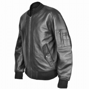 Us Air Forces Ma1 Bomber Leather Jacket