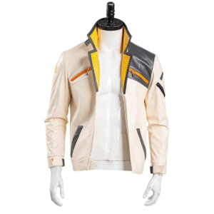 Valorant Video Game Phoenix White Leather Jacket